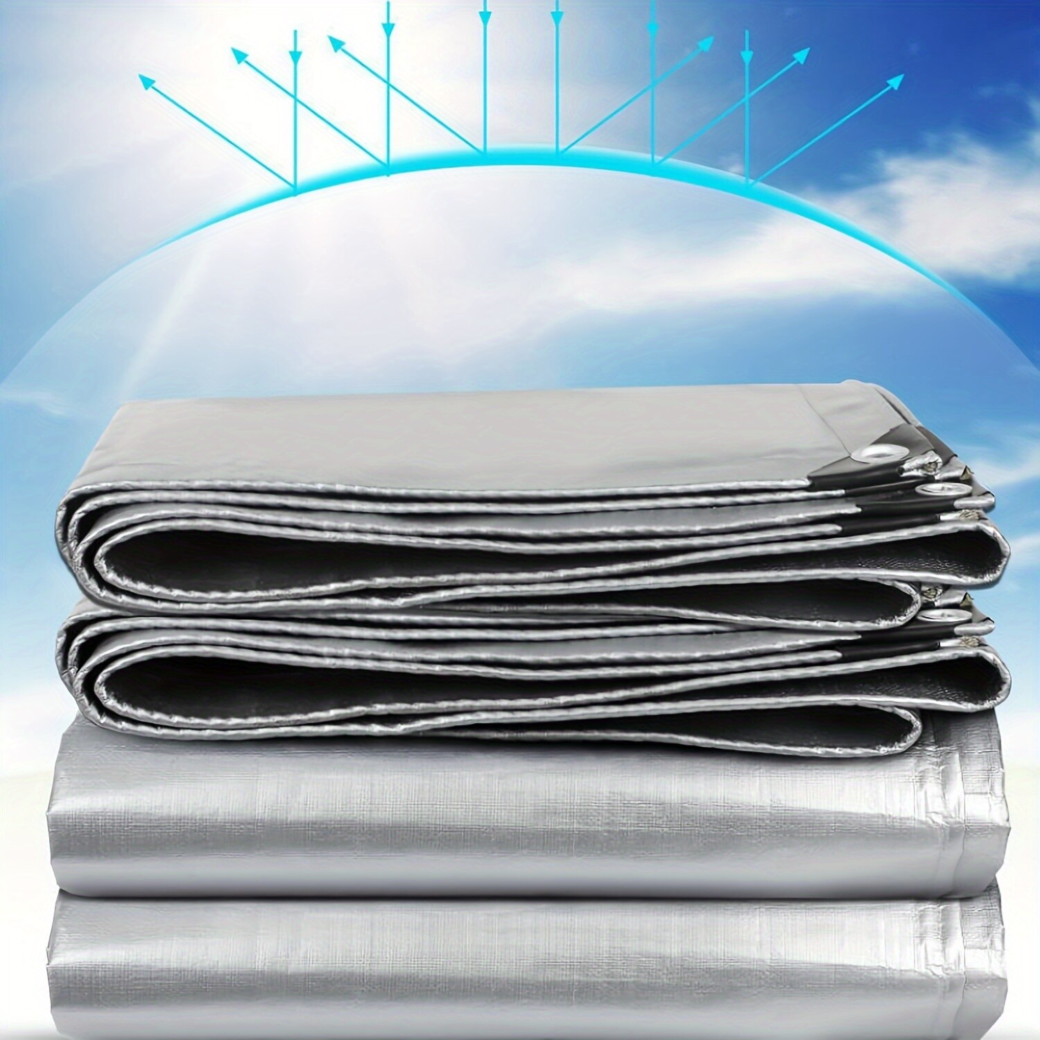 Double-Sided Tarp Cover 3x5m - Patio Furniture,Camping & Outdoor Gear Protection