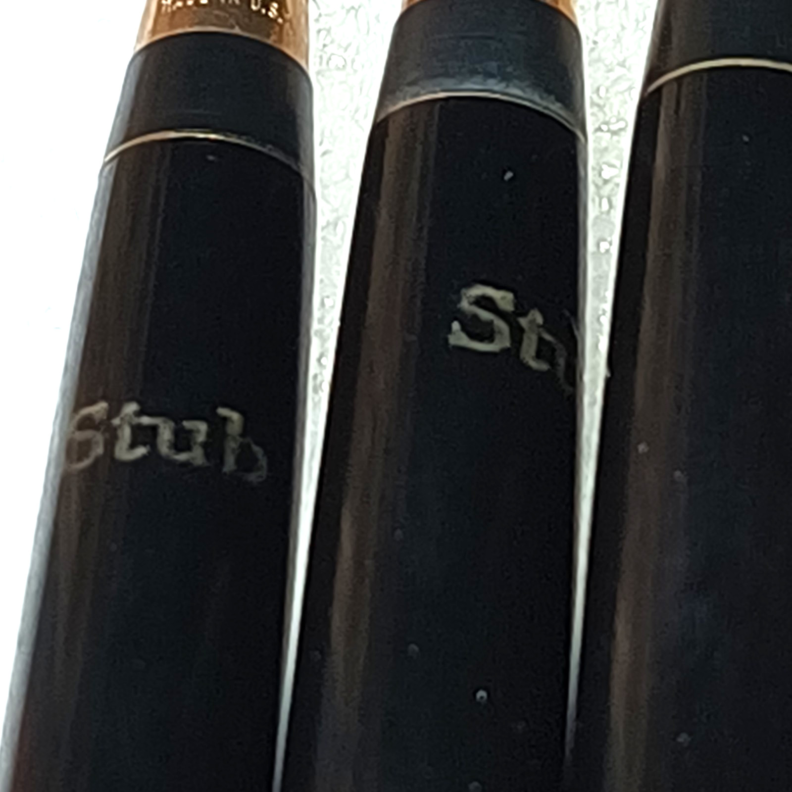 (1) Sheaffer Triumph Solid 14K Gold Stub Nib Unit, Section & Feed Touchdown Era