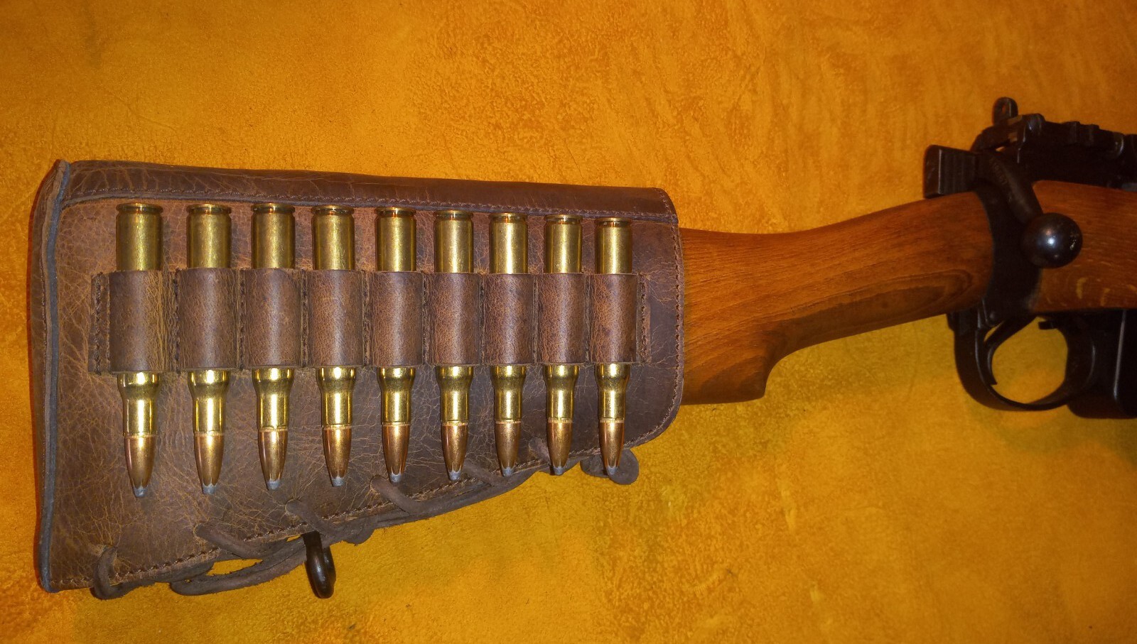 Lever Action Bolt Action Leather Rifle Recoil Cheek Pad Made In The USA