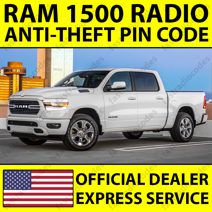 ✅RAM 1500 CAR RADIO ANTI-THEFT UNLOCKING PIN CODE FAST & RELIABLE SERVICE✅