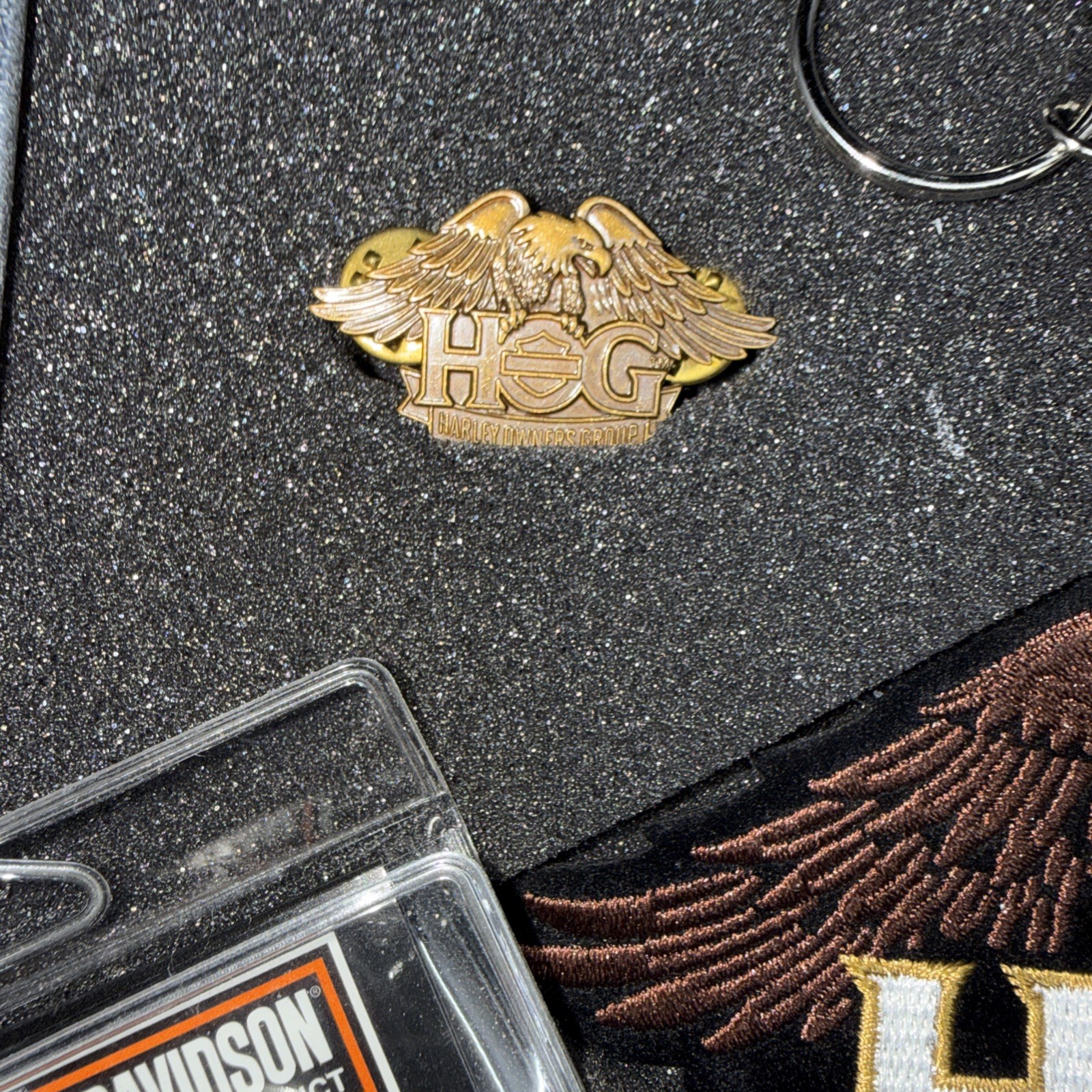 HOG Harley Owners Group Membership Welcome Patch, Pin, K Chain, & Challenge Coin