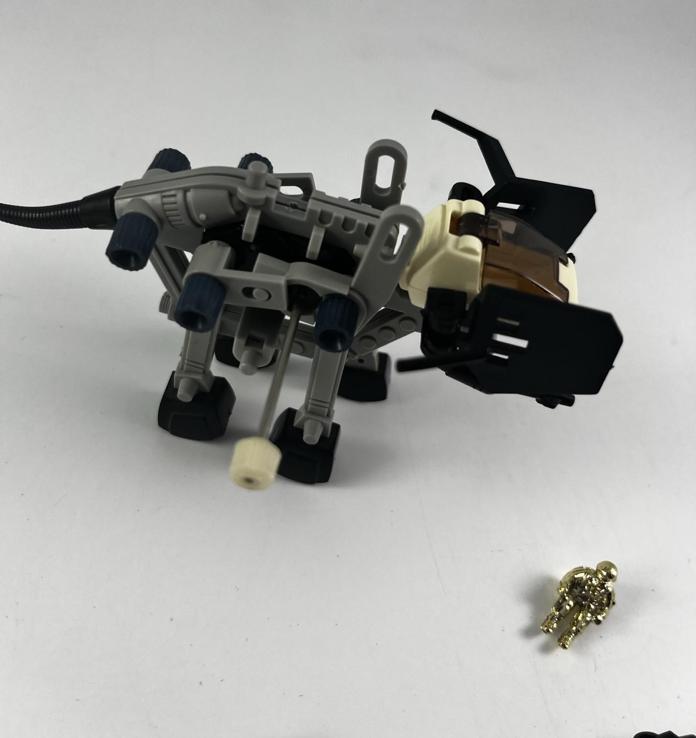 Vintage Tomy Zoids Wind Up Mech Robot Dinosaur Figure w/ Pilot & Parts 1980s