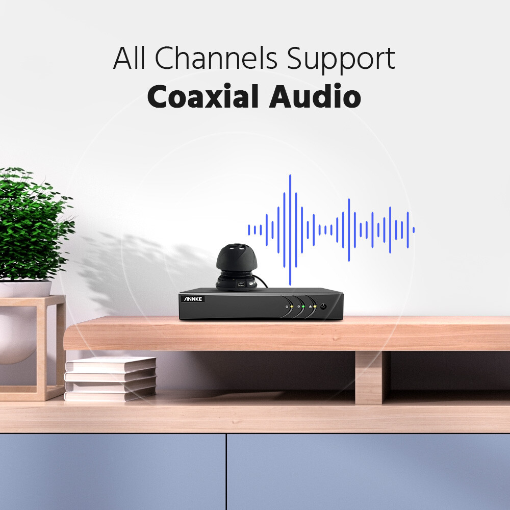 ANNKE 16CH 8CH 3K 5MP Lite H.265+ DVR CCTV Security Video Recorder AI Detection