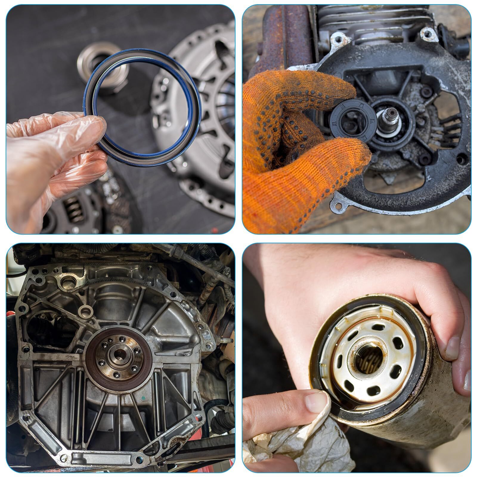 68/69/70/71/72/73/74mm ID Rubber Double Lip TC Oil Shaft Seal for Car Automotive