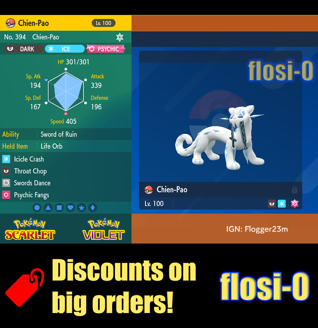 6IV Chien-Pao Pokemon Scarlet and Violet