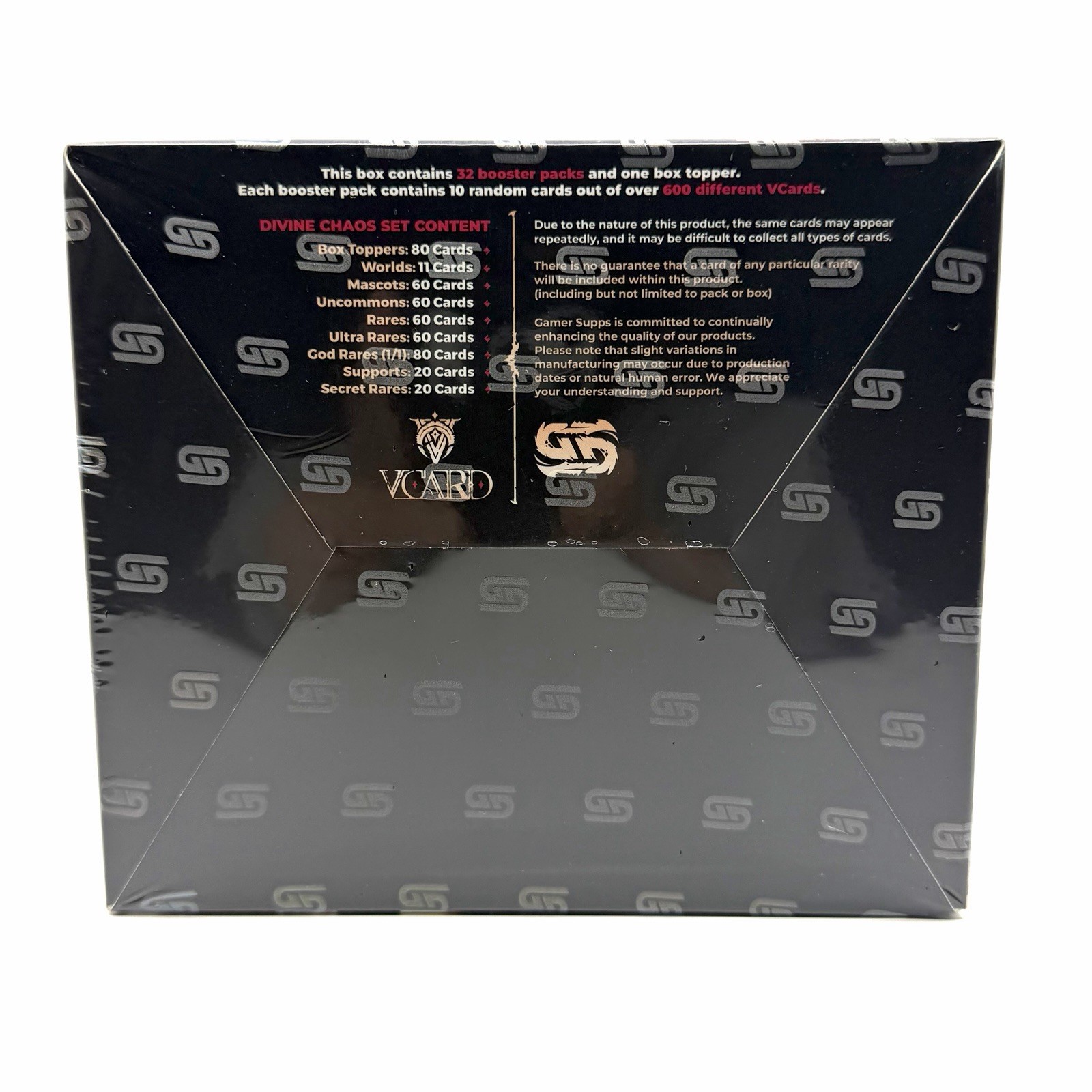 VCard Set 3: Divine Chaos First Edition Booster Box NEW SEALED