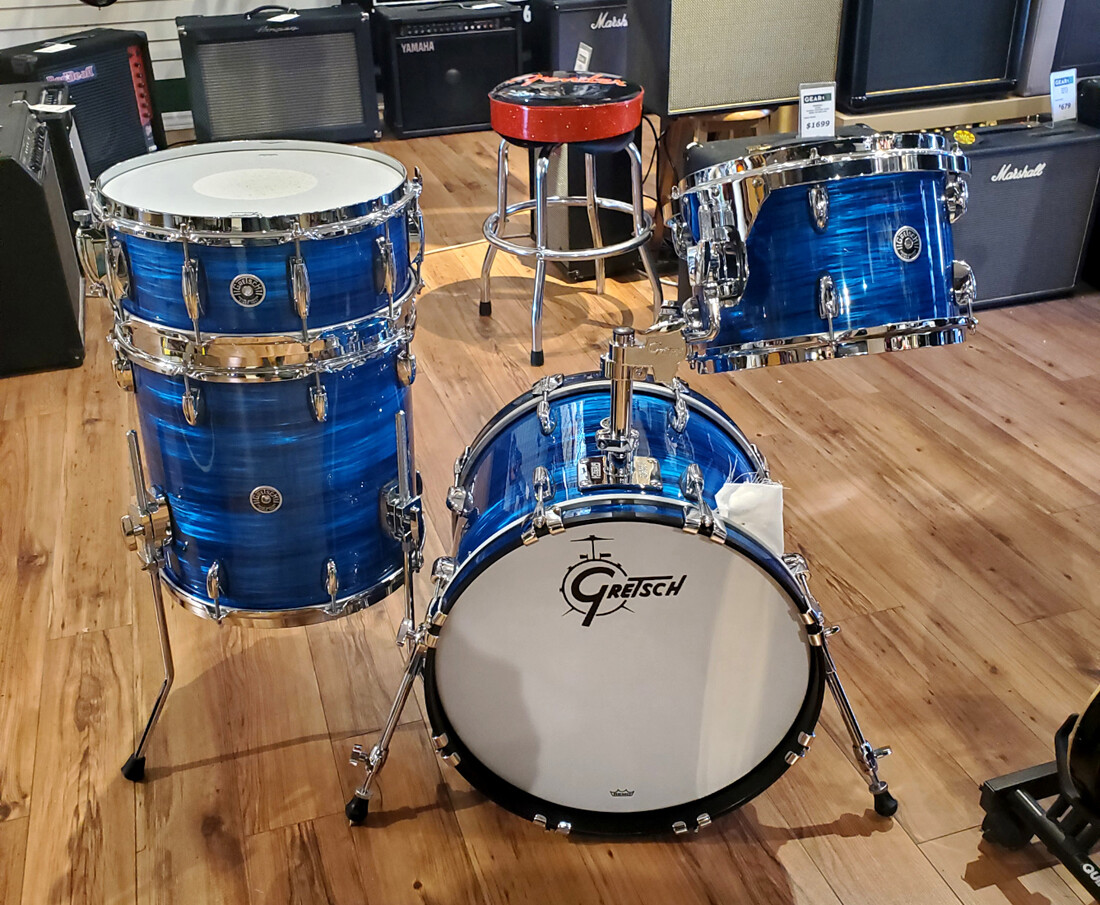 Gauge 0.5mm Celluloid Sheet Drum Wrap Musical Instrument Deco Blue Silk