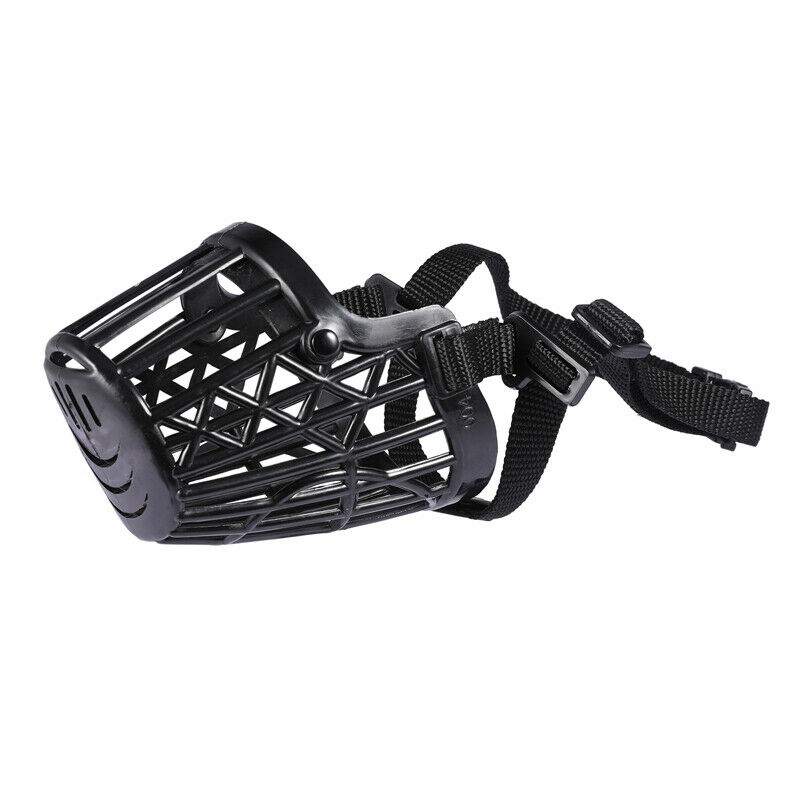 Dog Pet Basket Muzzle Mouth Cover Mesh Cage NoBarking Anti Bite Biting Chewing
