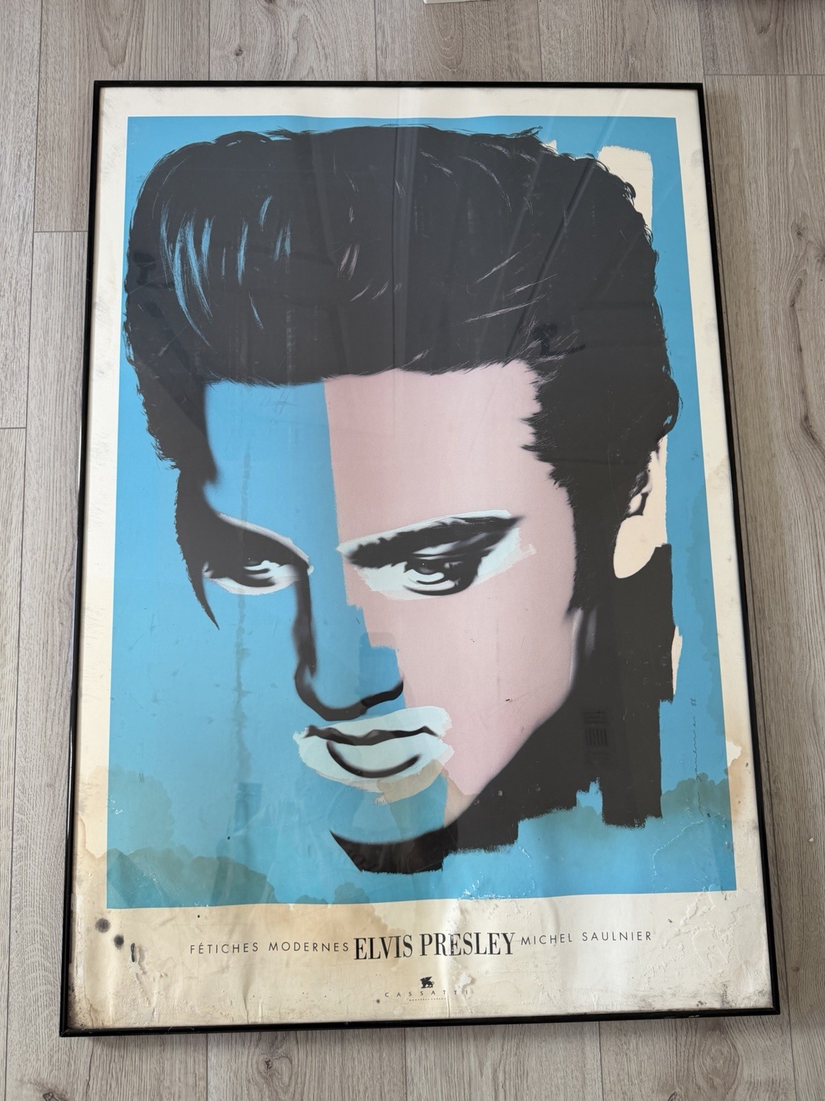 Michel Saulnier “Elvis Presley” 1988 Fétiches Modernes Pop Art Poster France