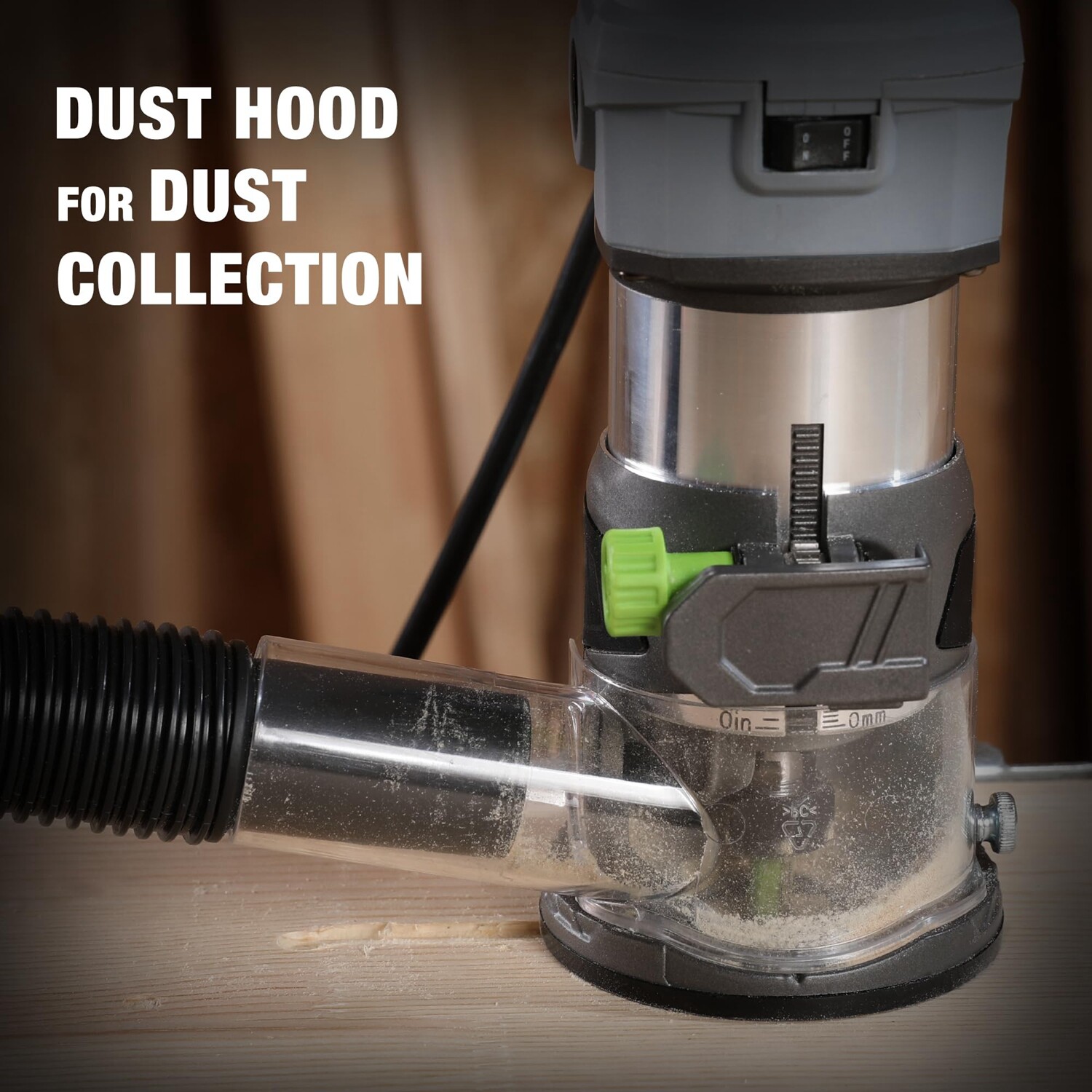 WORKPRO Compact Router Kit 6.5Amp Corded Router Tool 6 Variable Speeds 30000 RPM