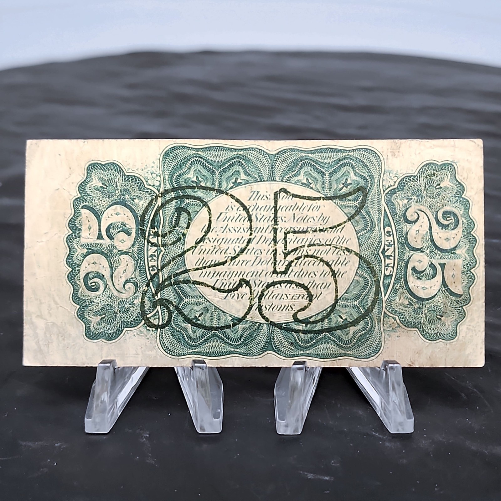 1863 25c Fractional Currency Third Issue Fessenden FR-1301 Civil War Fine ⭐