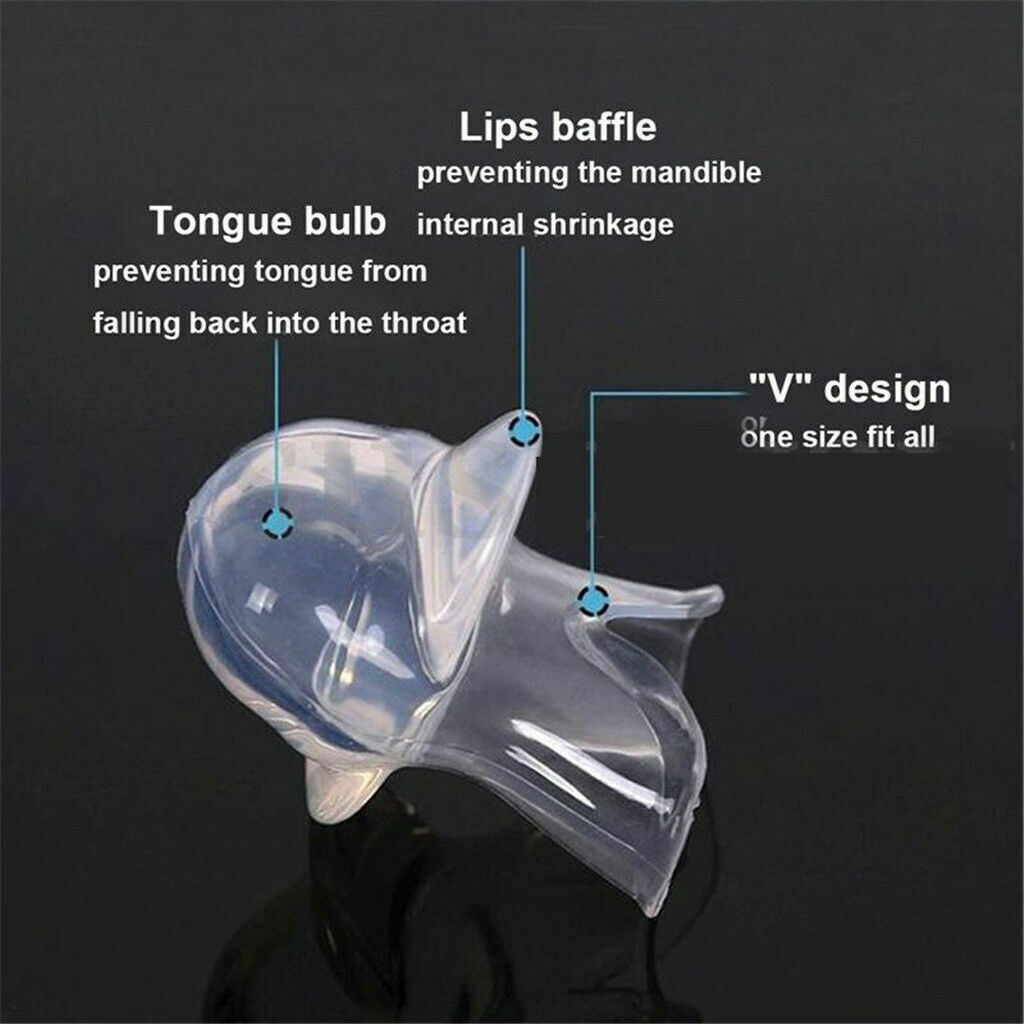 Anti Snoring Tongue Device Silicone Sleep Apnea Aid Stop Snore Sleeve AoneTSD 2X