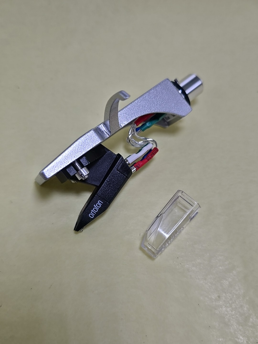 Genuine Ortofon Om10 Cartridge On a Generic Silver TECHNICS STYLE HEADSHELL.