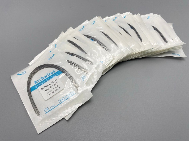 Dental Orthodontic Arch Wire NiTi Stainless Steel Ovoid/Natural Round Wires