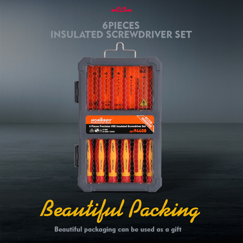 1000V 6 Mini Insulated Screwdriver Set Magnetic Tip Electrician Slotted Phillips