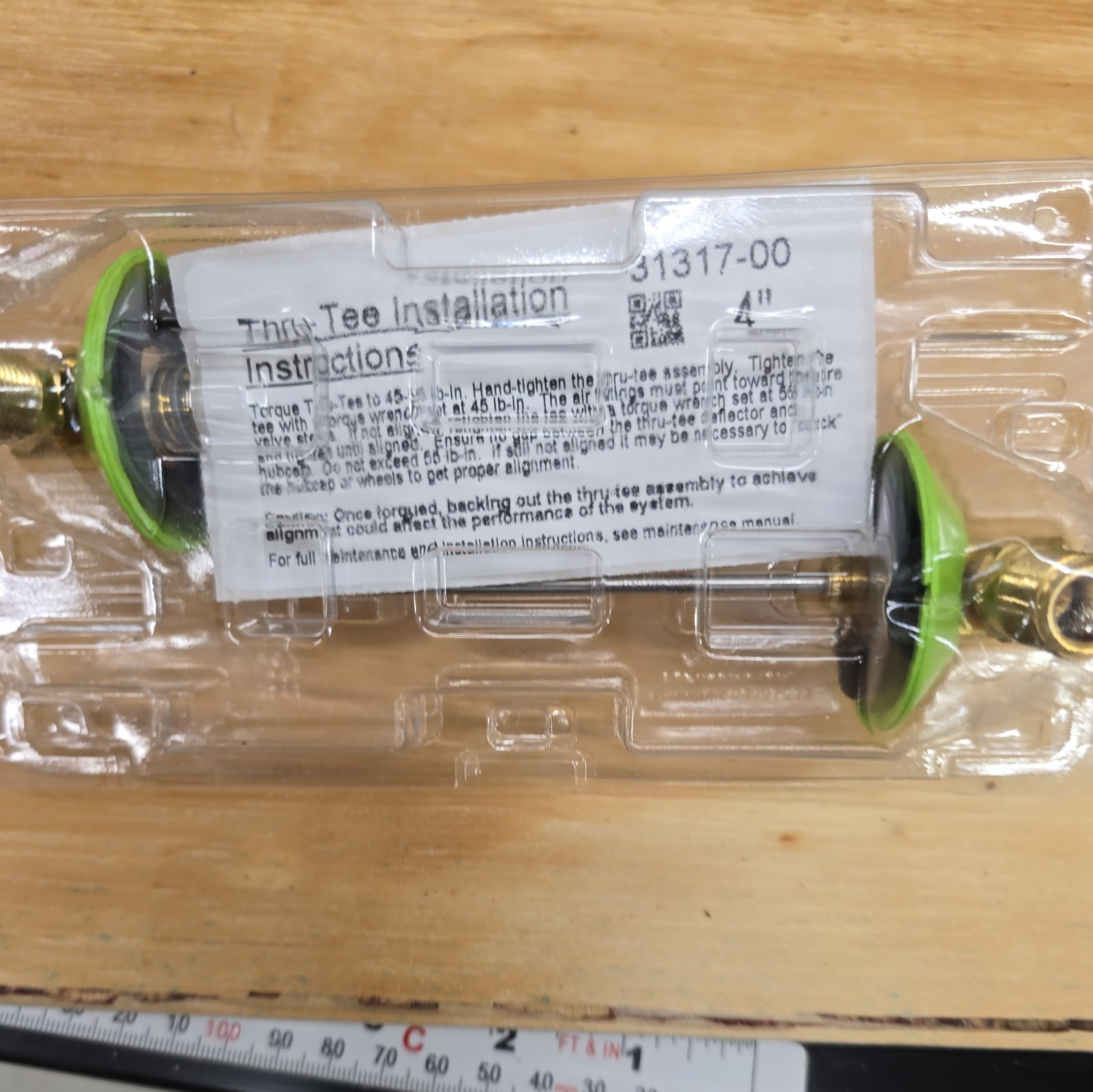 QTY=20 : Meritor Tire Inflation System Thru-Tee 4" Long 31317-00