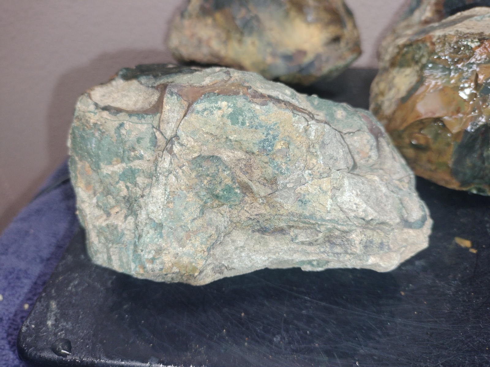 8.7LB ORBS Blue Mountain Picture Jasper Rough 6pc Lot #27