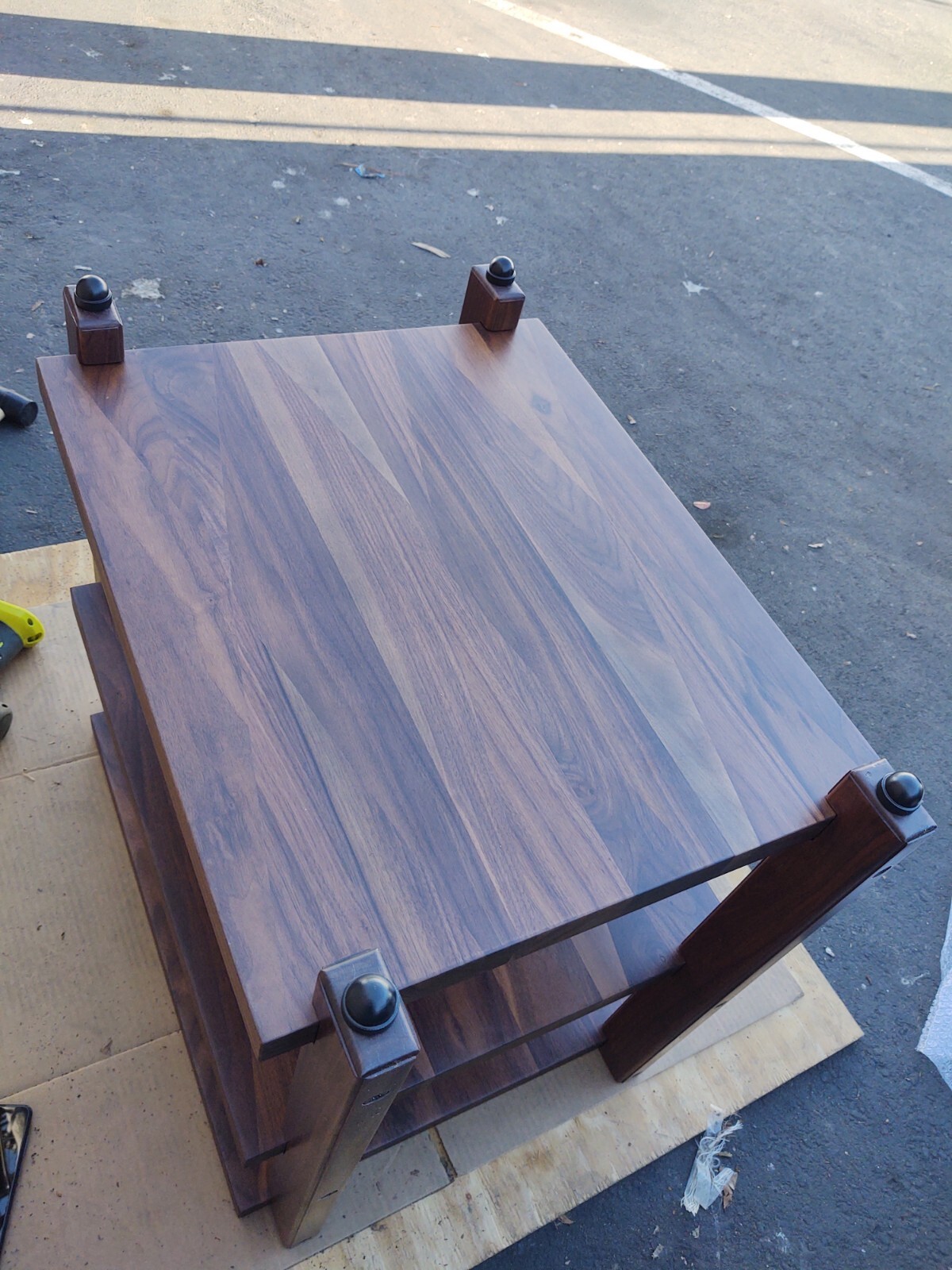 Jazz Brothers- Walnut Wood Audio Rack