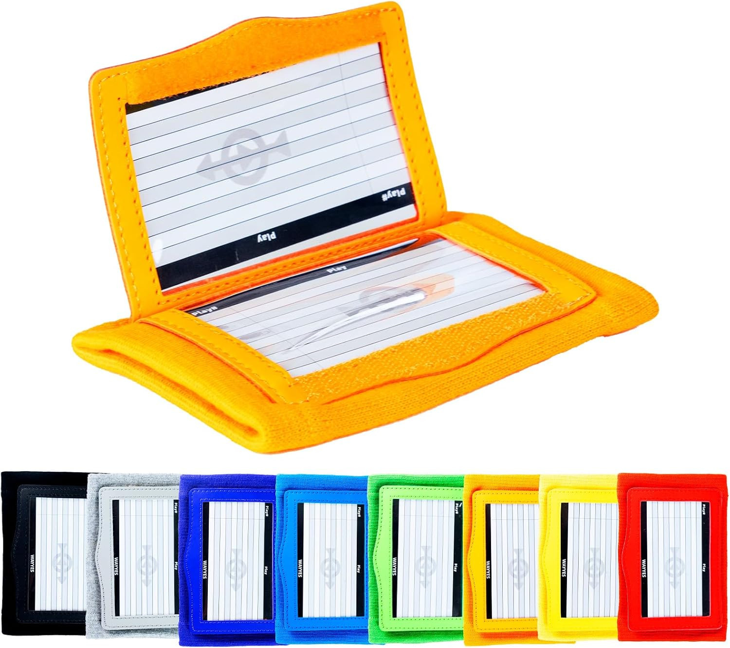 Football Play Wristbands for Adults - QB WR Playbook Wristband | Wrist Coach for