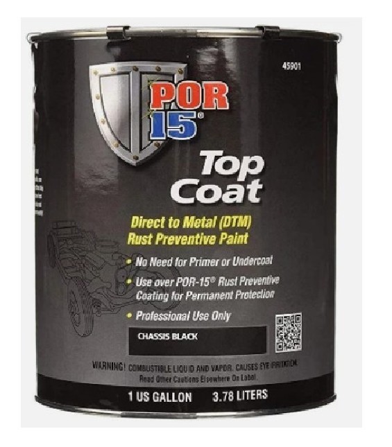 POR-15 45901 (TOP COAT CHASSIS BLACK PAINT GALLON)