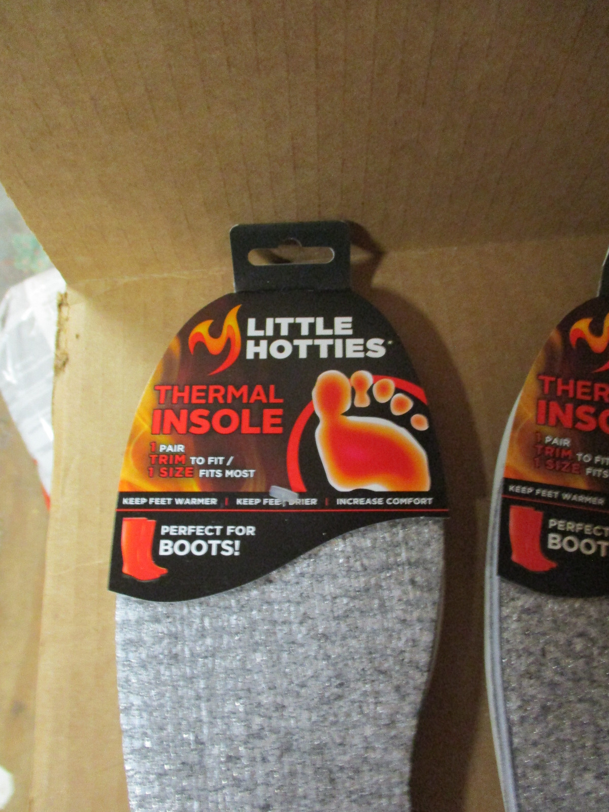2 PACK Thermal Insole 2 Pair Trim to Fit Perfect for Boots Little Hotties NEW S2