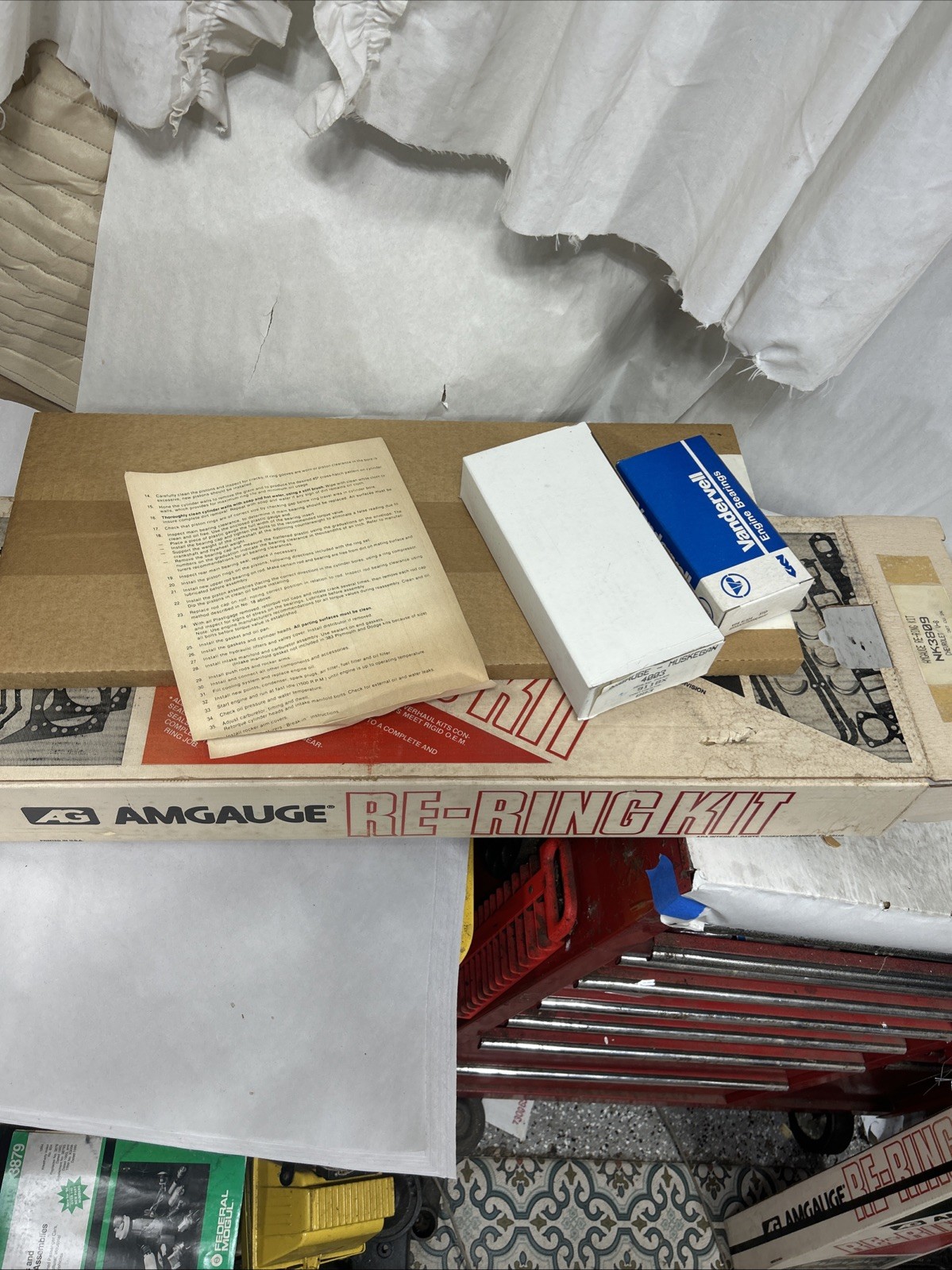 Vintage Chevy Re-Ring Kit For 1967-73 307 V8. NOS