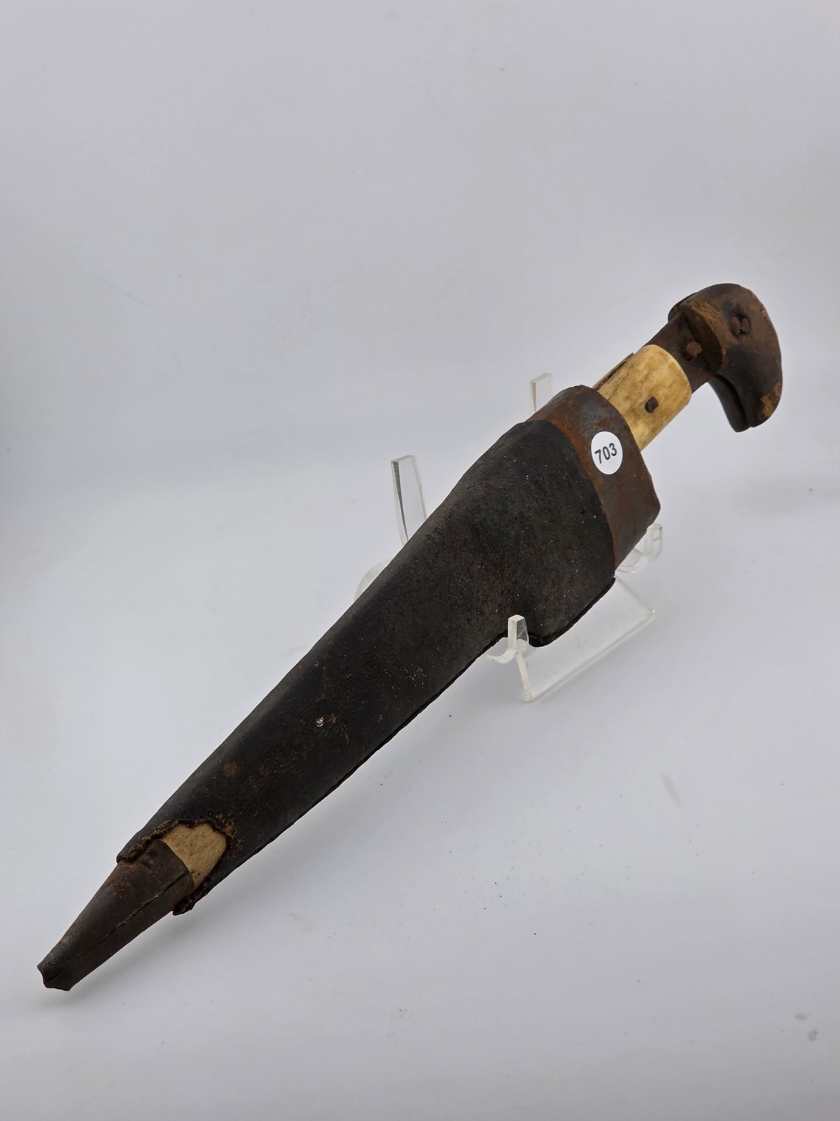 Original Victorian Afghan Khyber Pass Chura Dagger with Scabbard circa 1840
