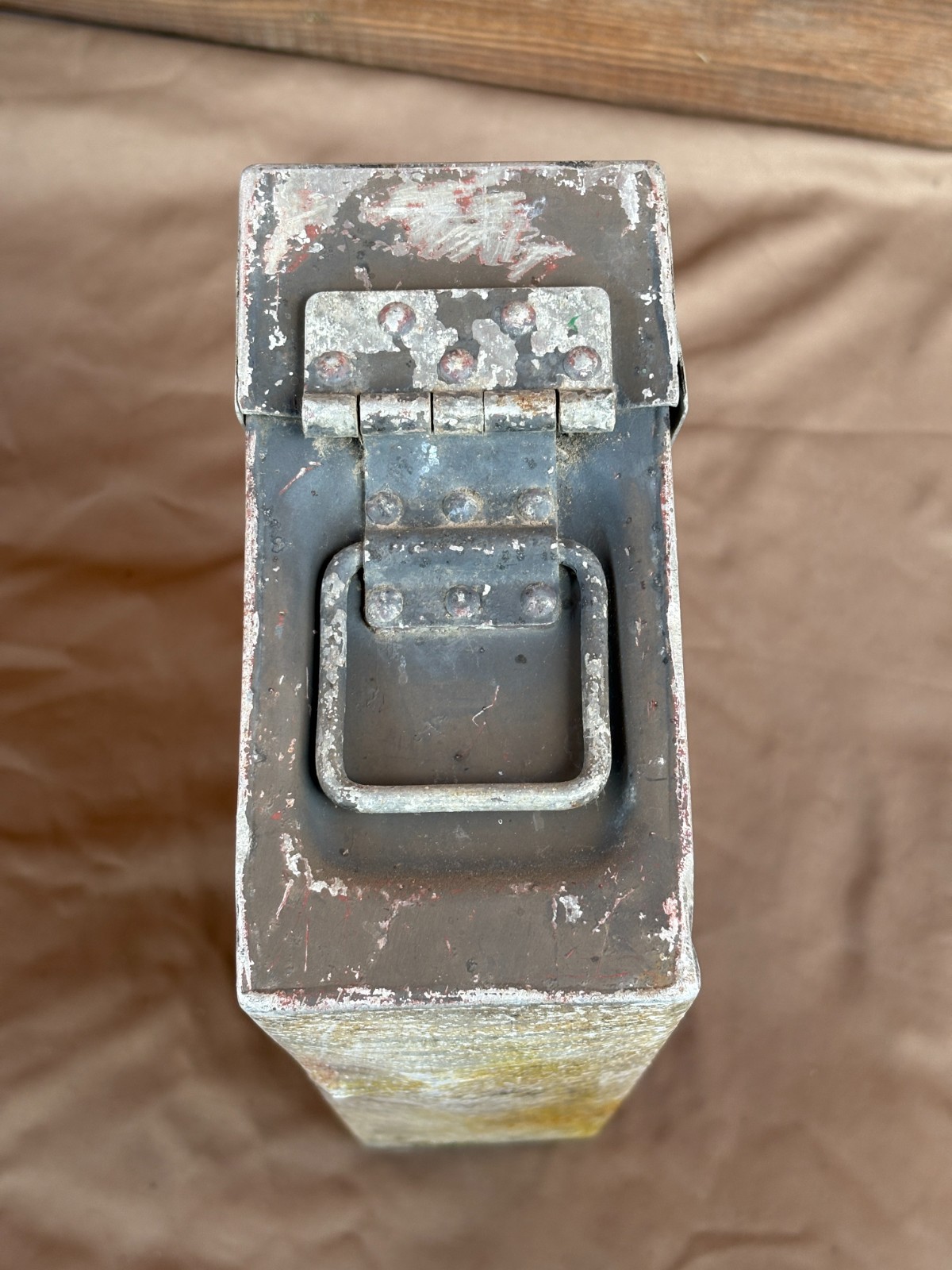 German MG machine gun ammo box. Wehrmacht 1939-1945, WWII.