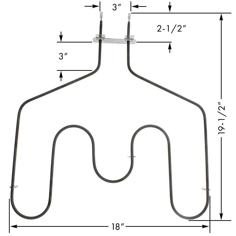 WB44T10011 for GE Range Oven Heating Element Lower Bake Unit AP2030997 PS249286