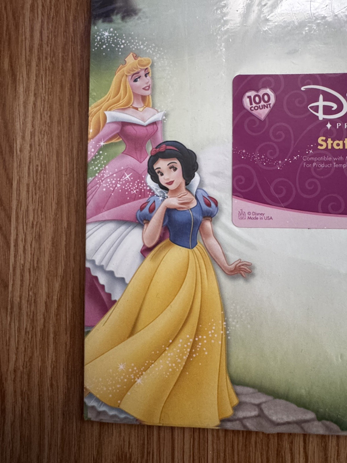 Gartner Studios Disney Princess Stationary Paper 100 Count Printer Paper new