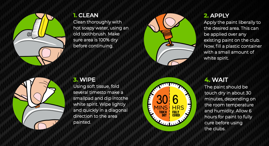 G-Paint Golf Club Paint -(8 Pack)- Customize Paint Fill or Refurbish Golf Clubs