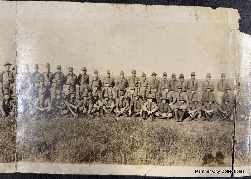 WWI Era Panoramic Photo Fort Sill Lawton Oklahoma Field Artillery Call Army