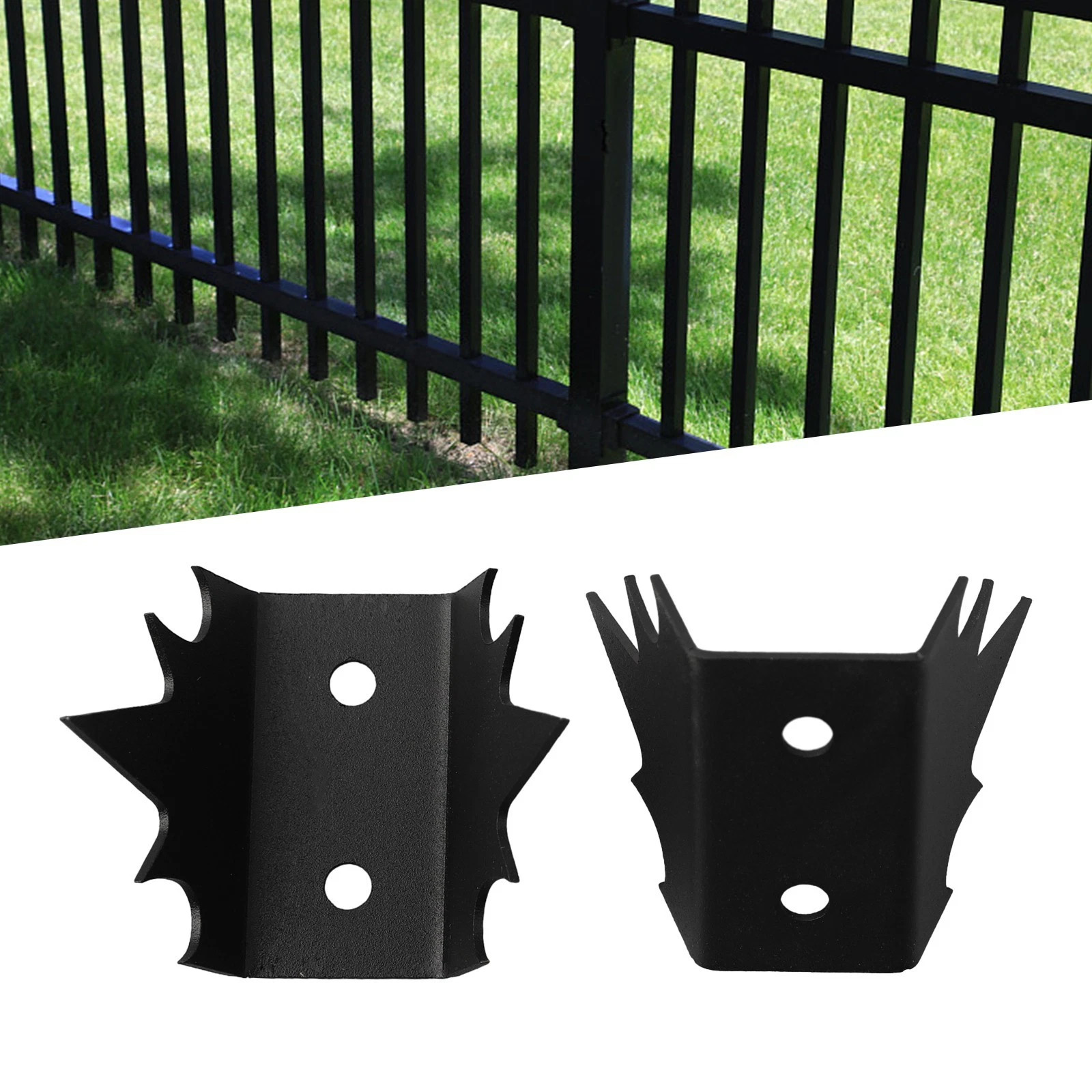 12pcs Intruder Deterrent Fence Wall Spikes Security Fence Metal Anti-Climb Spike