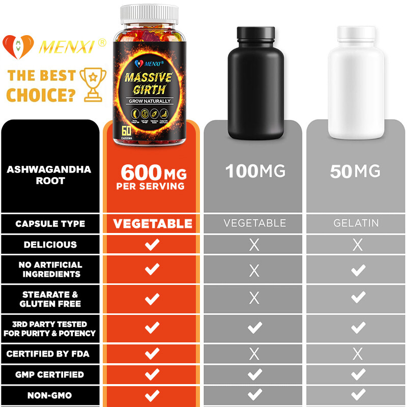 Massive Girth Gummies, Grow Naturally Thicker Bigger Male Enhancing Supplement