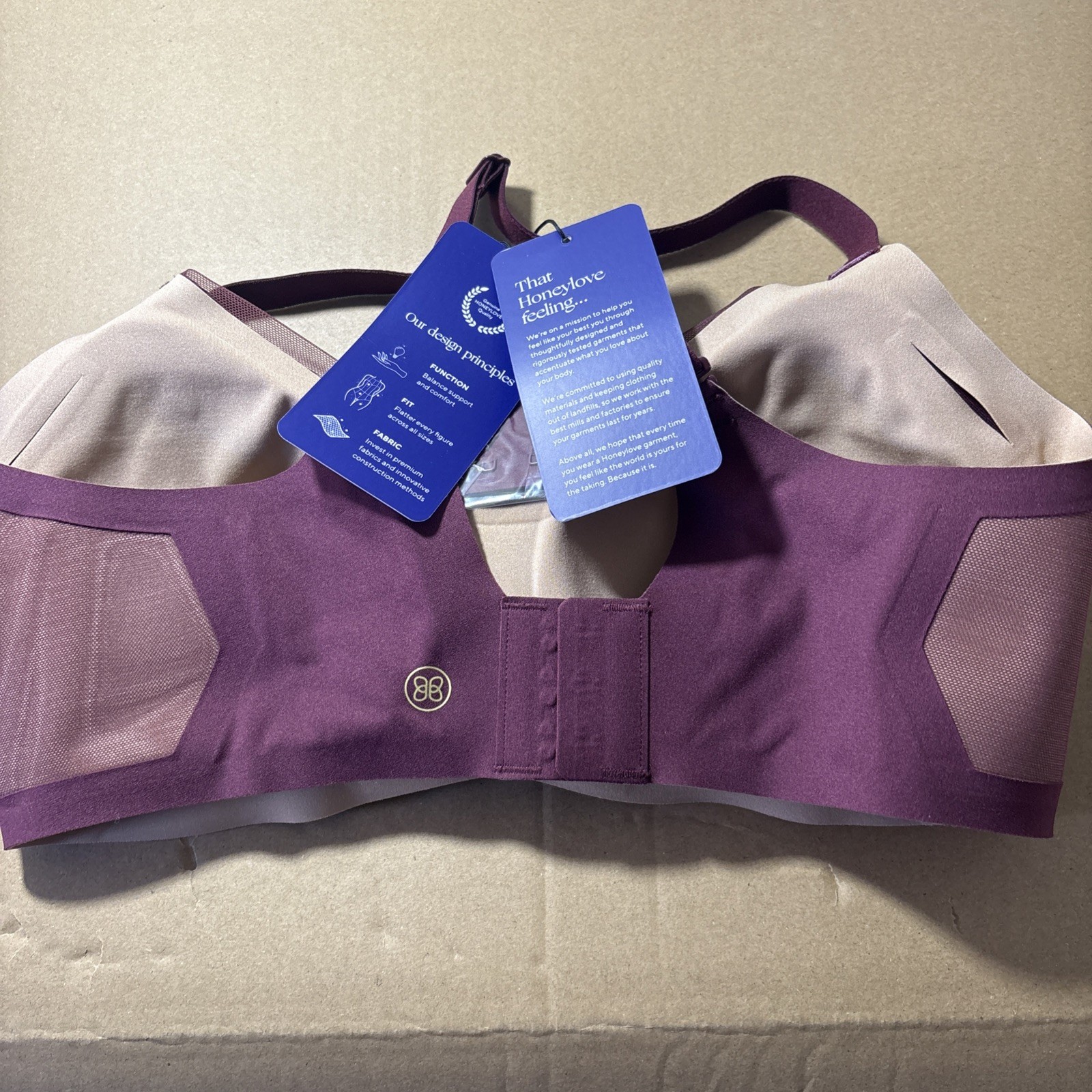 Honeylove Liftwear Crossover Bra Fig Size L, Item #LWBR0304