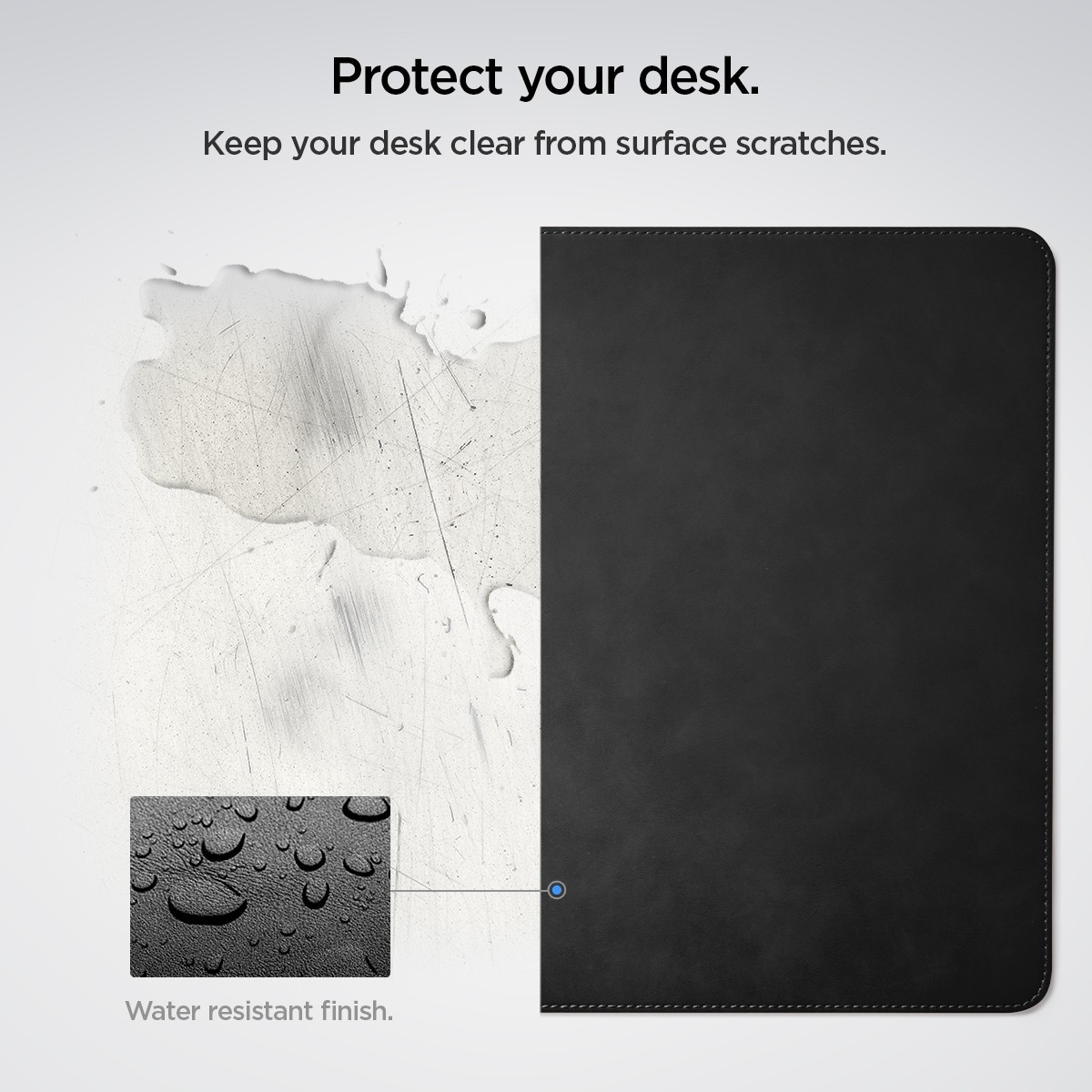 Spigen Leather Mouse Pad 15.7" x 35.4" Nonslip Rubber Base Desk Mat