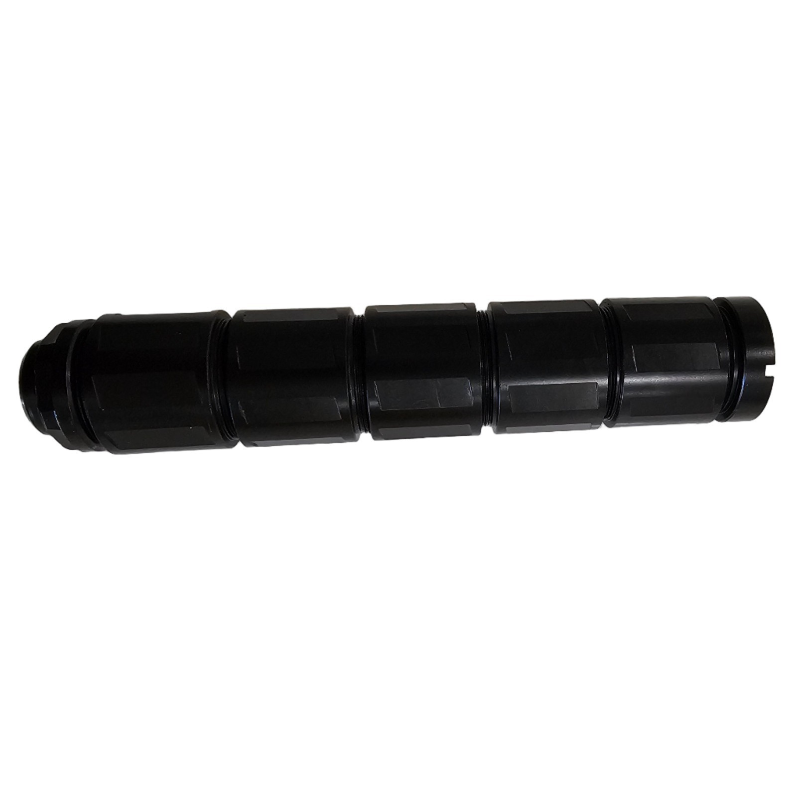 Linear CNC Threaded 1/2x28 Muzzle Brake, Compensator – Steel, Black – 6" Long