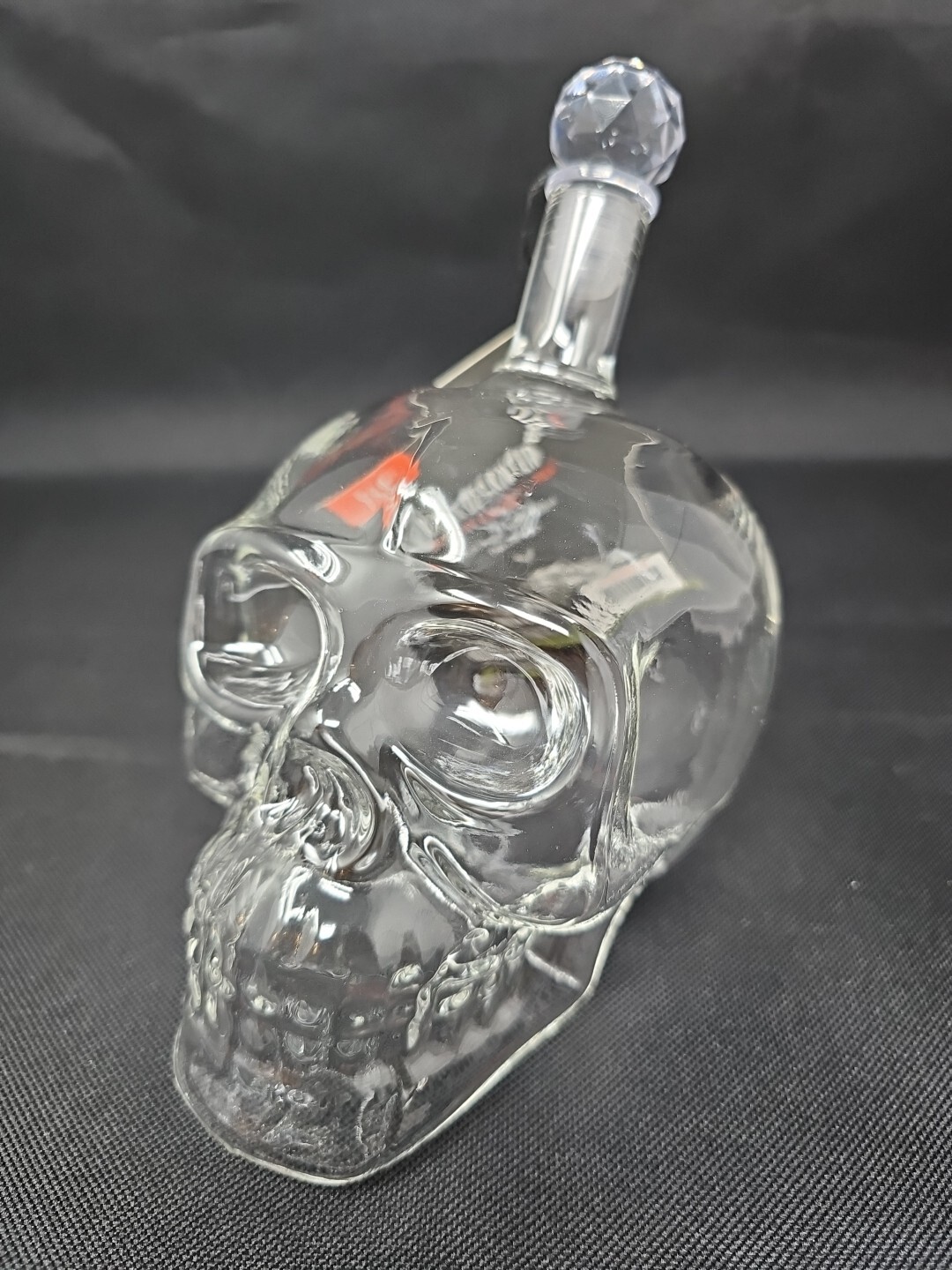 Foster & Rye Skull Liquor Decanter Clear Glass Skull Shaped Whiskey Decanter ...