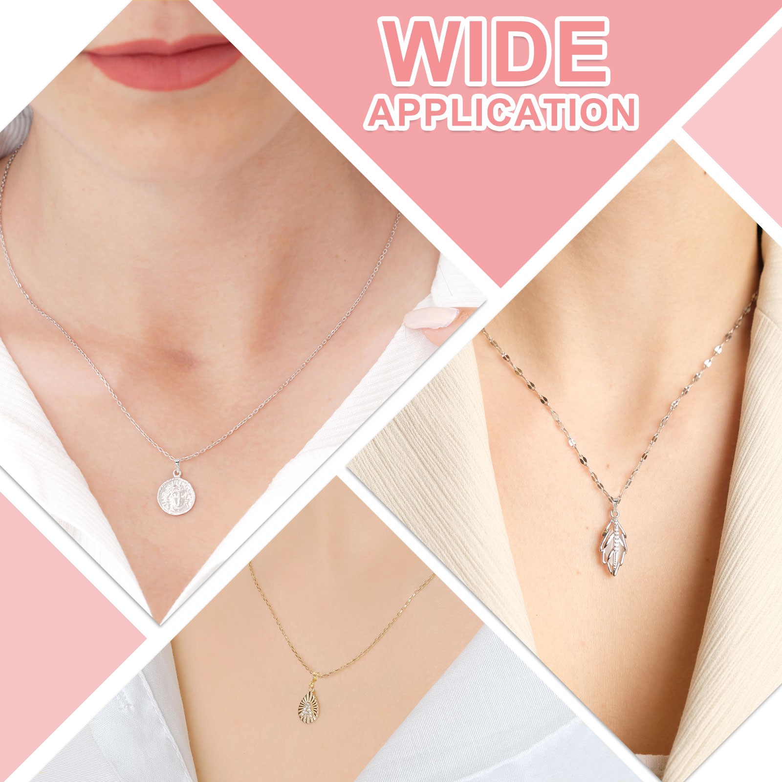 2Pcs 925 Sterling Silver Pinch Bail 11mm Bail Clasp Connector Gold