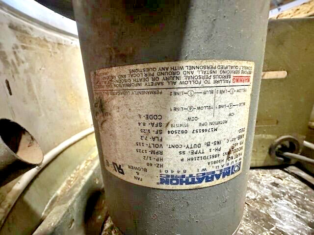 "ADM 165VCR-165V5B" H.D COMMERCIAL ROOF TOP 30"D EXHAUST FAN