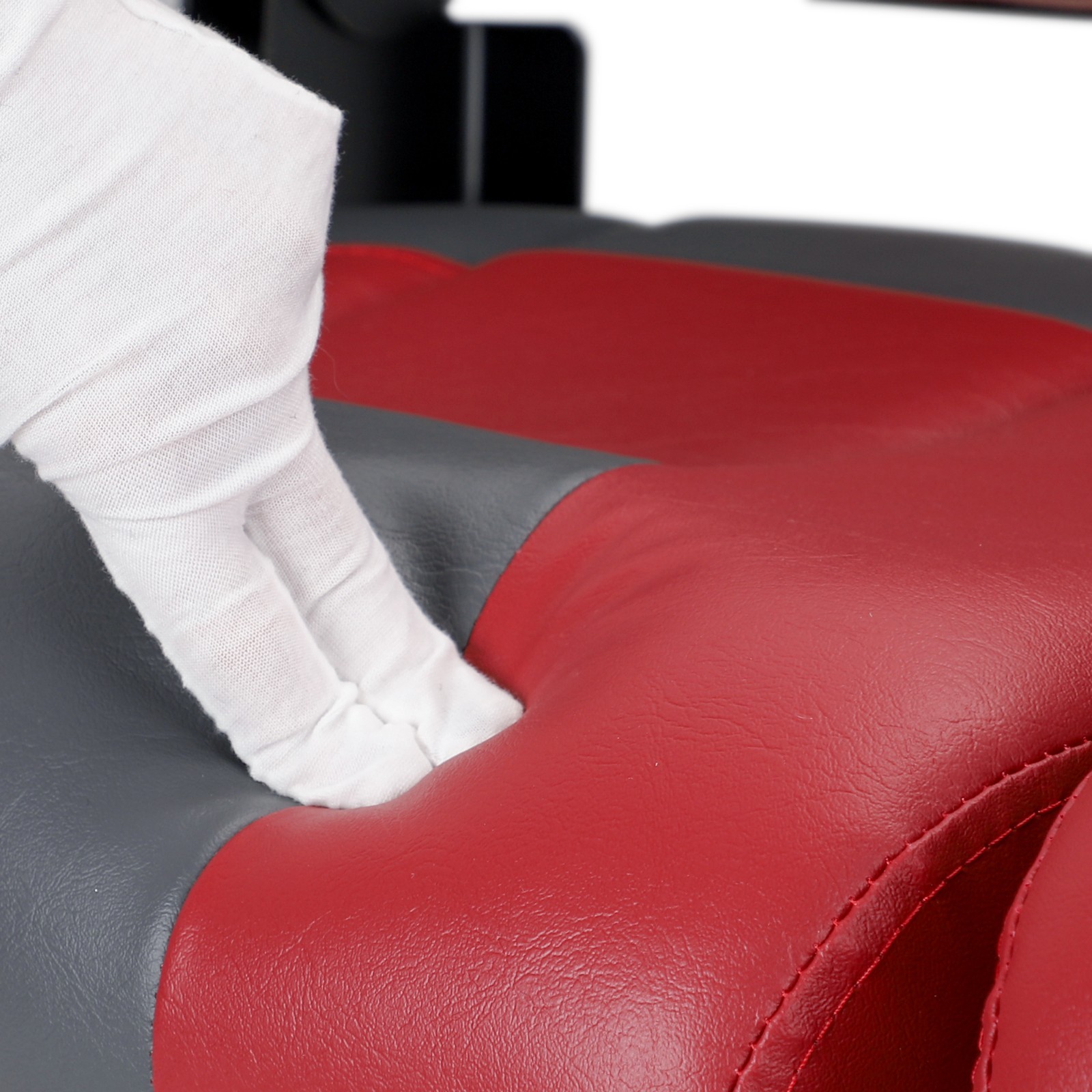 NORTHCAPTAIN Charcoal/Red 52" Folding Bass Boat Seat 3 PCS