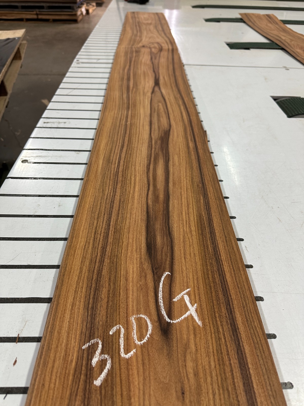 Santos Rosewood Raw Wood Veneer 2 sheets 103'' x 9'' 320G