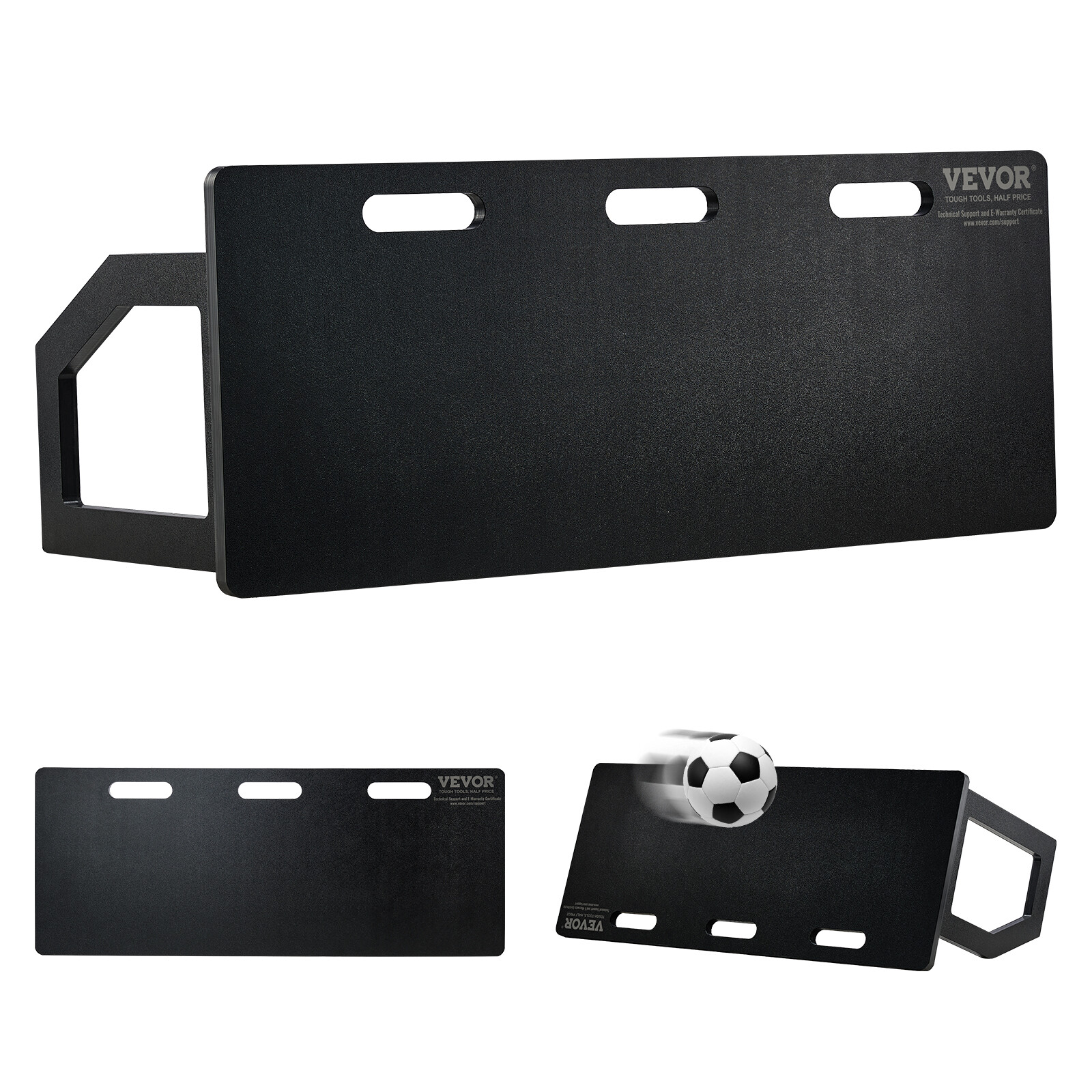 VEVOR 40"X16" Soccer Rebounder Board Portable Soccer Wall with 2 Angles Rebound