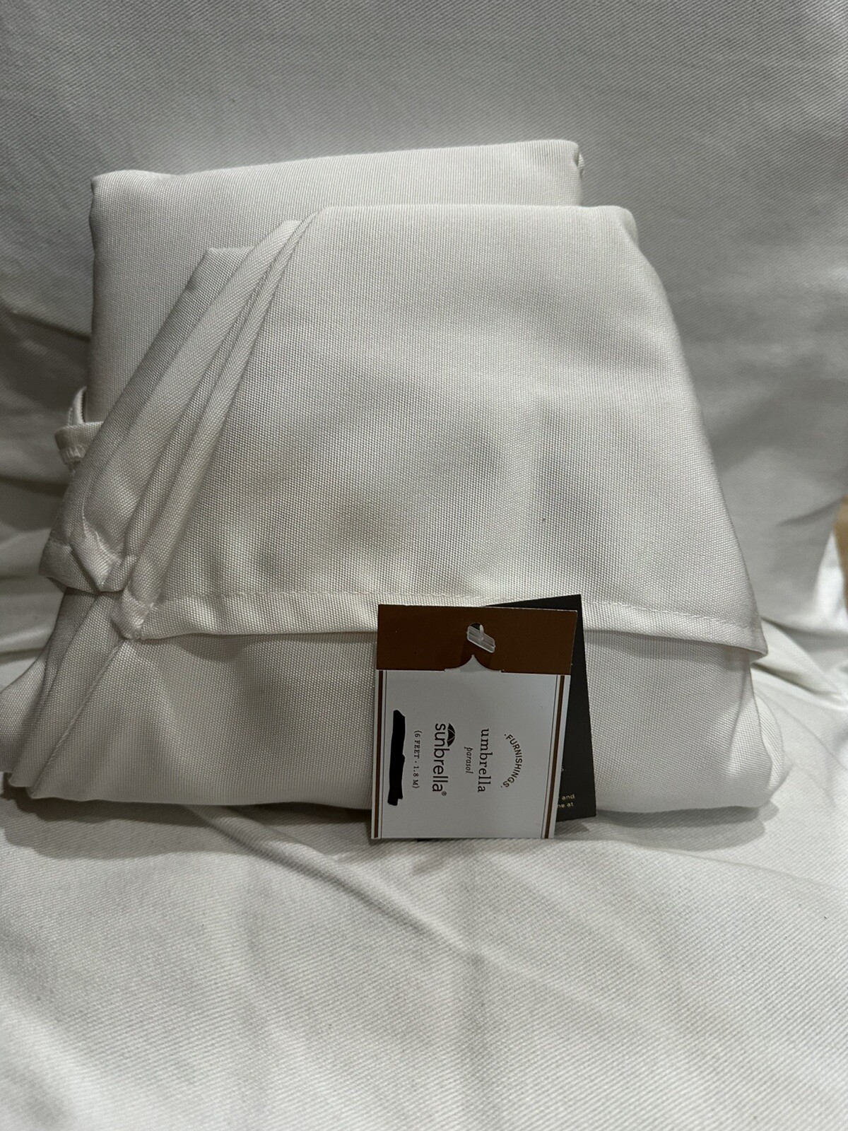 Pottery Barn Replacement Umbrella Canopy  6 ft round Natural