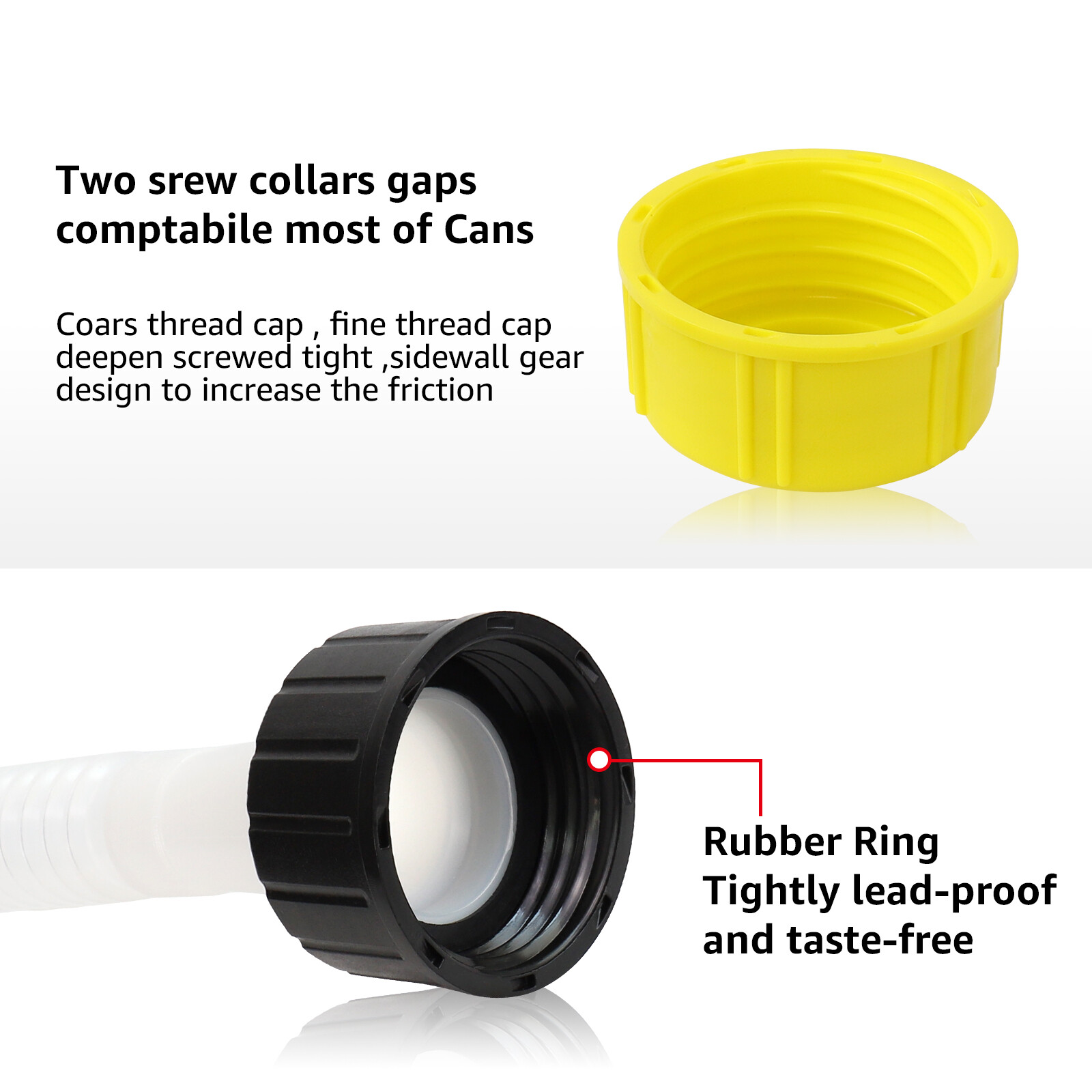 5 SETS Replacement Gas Can Spout fit Blitz, Midwest ,Scepter, Briggs&Stratton