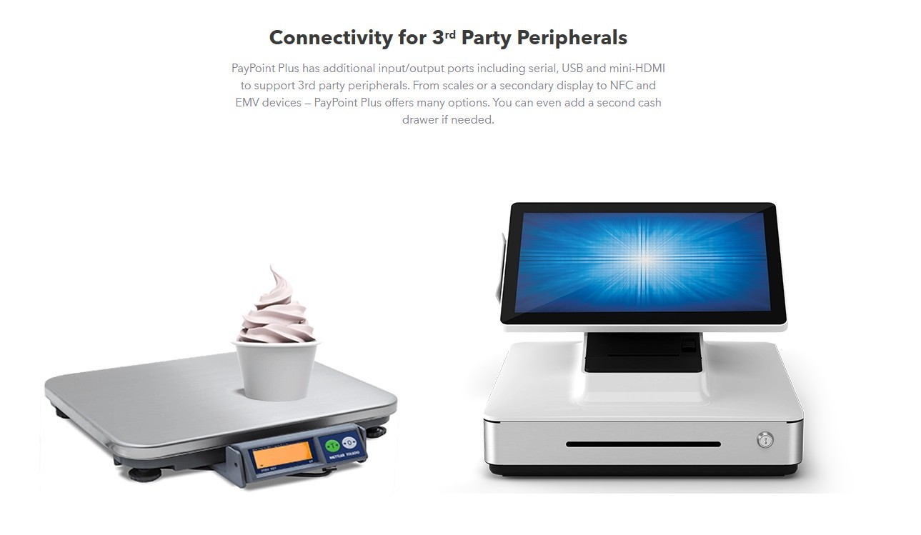 Elo PayPoint Plus POS Terminal 15.6" Touchscreen Android White E347513