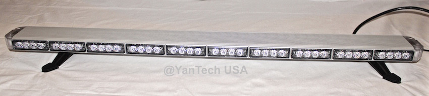 50” Amber LED Light Bar Tow Truck Plow Roll Back Police w/ Take Down&Cargo Light