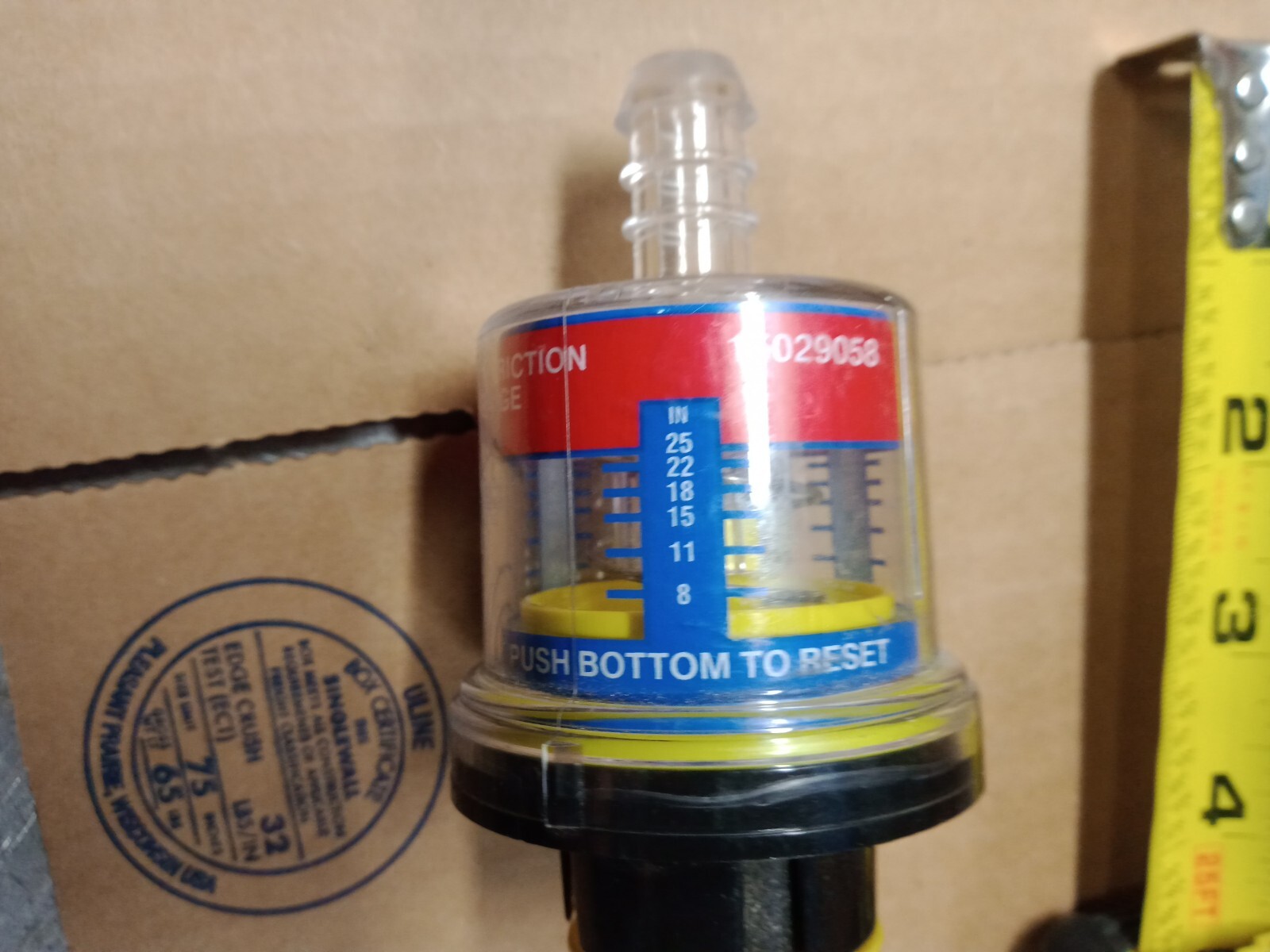 GM OEM Air Cleaner Intake-Filter Flow Restriction Indicator 15029058