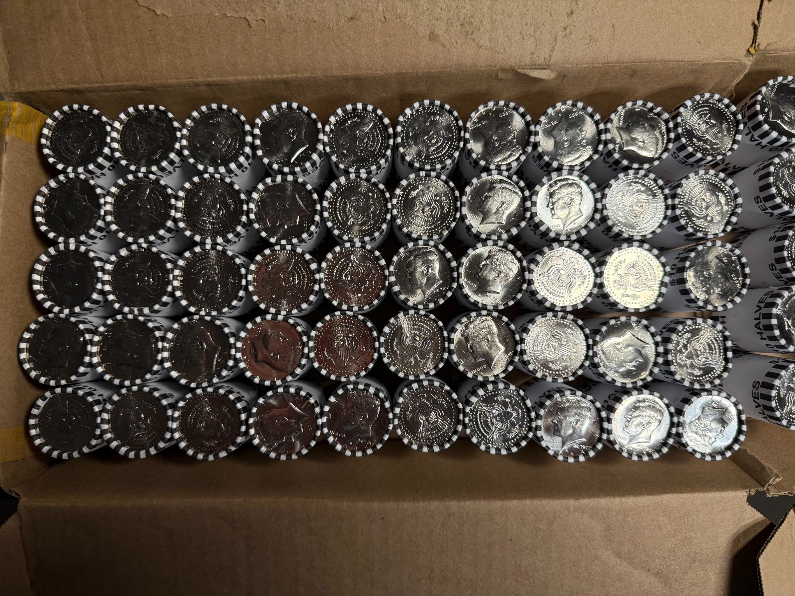 2025-D Kennedy Half Dollar Roll $10 BU Bank Wrapped – Last Year Before 2026