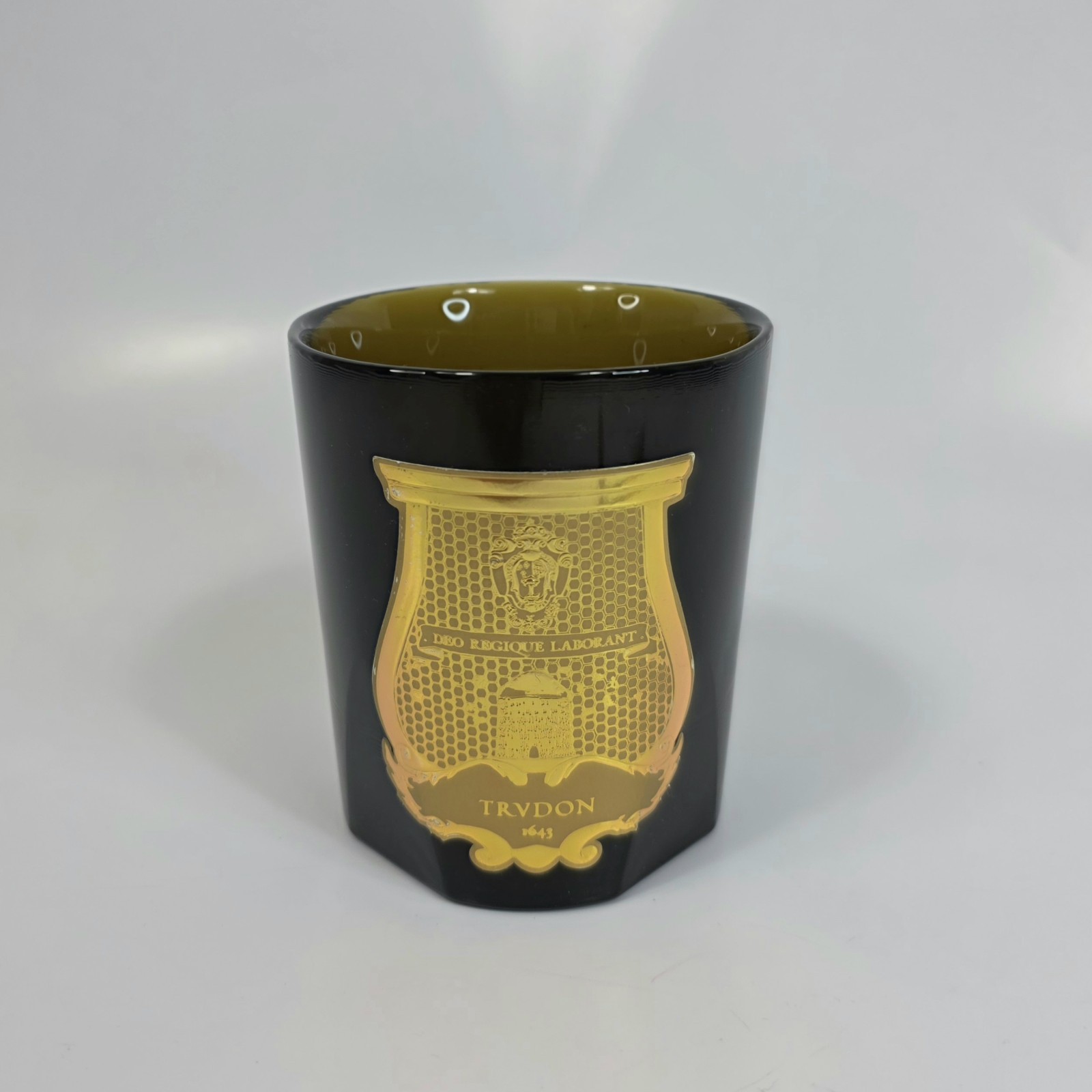 Cire Trudon Empty Candle Jar Black Gold 270g Glass Vessel